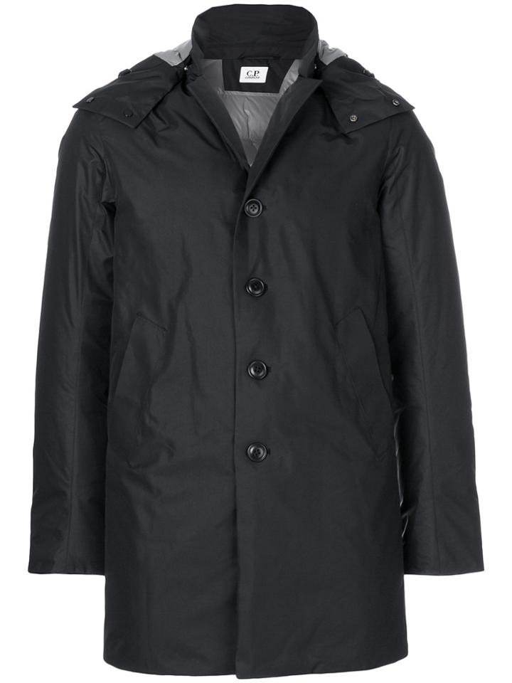 Cp Company Padding Lined Coat - Black