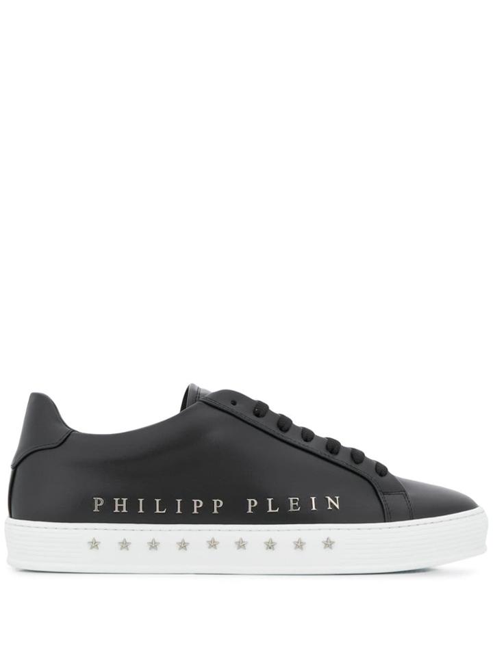 Philipp Plein Star Studded Low Tops - Black
