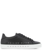 Philipp Plein Star Studded Low Tops - Black