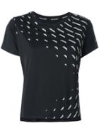 Nike - Geometric Print Dri-fit Running Top - Women - Polyester - L, Black