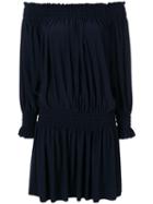 Norma Kamali Peasant Dress, Women's, Size: Small, Blue, Polyester/spandex/elastane