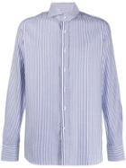 Tagliatore Covent Striped Shirt - Blue