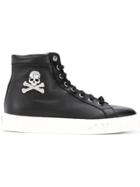Philipp Plein Skull Hi-top Sneakers - Black