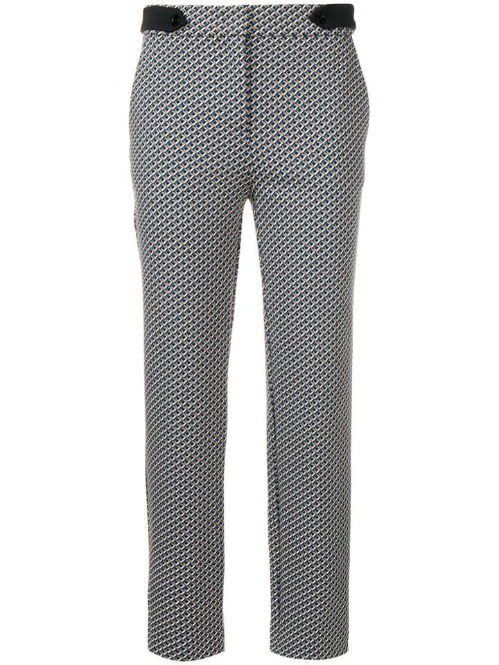 Pinko Geometric Print Trousers - Neutrals