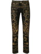 Dolce & Gabbana Floral Print Skinny Jeans - Green