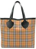 Burberry The Giant Check Tote - Nude & Neutrals