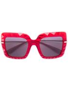 Dolce & Gabbana - Classic Square Sunglasses - Women - Acetate/metal - 51, Red, Acetate/metal