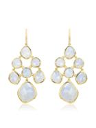 Monica Vinader Gp Siren Chandelier Moonstone Earrings - Gold