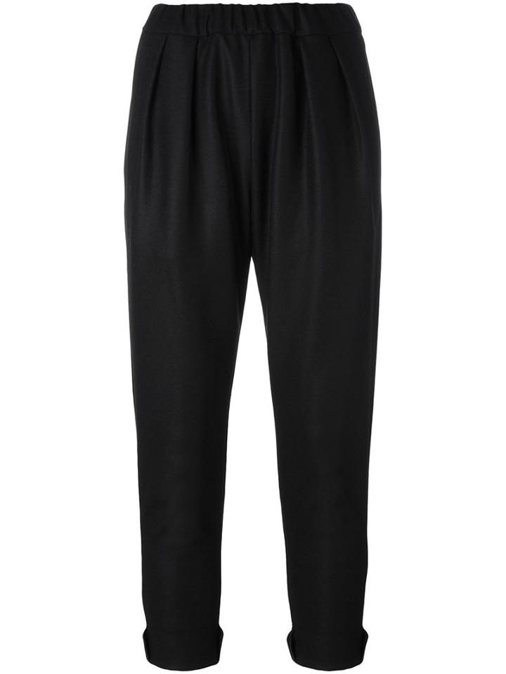 08sircus Elasticated Waistband Crop Trousers
