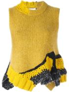 3.1 Phillip Lim Hand-crocheted Tank Top, Women's, Size: Medium, Yellow/orange, Wool/mohair/polyamide/other Fibers