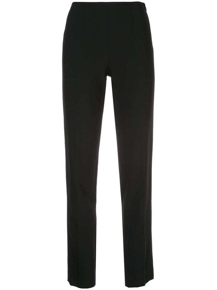 Michael Kors Collection Straight Fit Trousers - Black