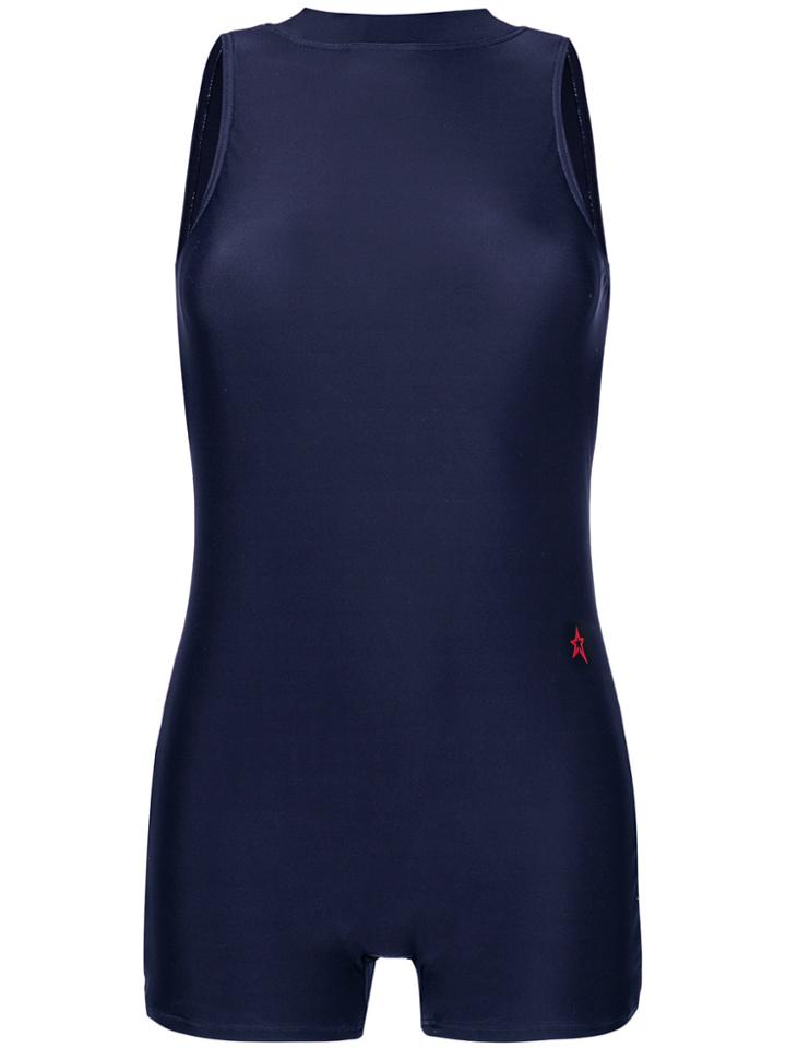 Perfect Moment Striped Back Swim Suit - Blue