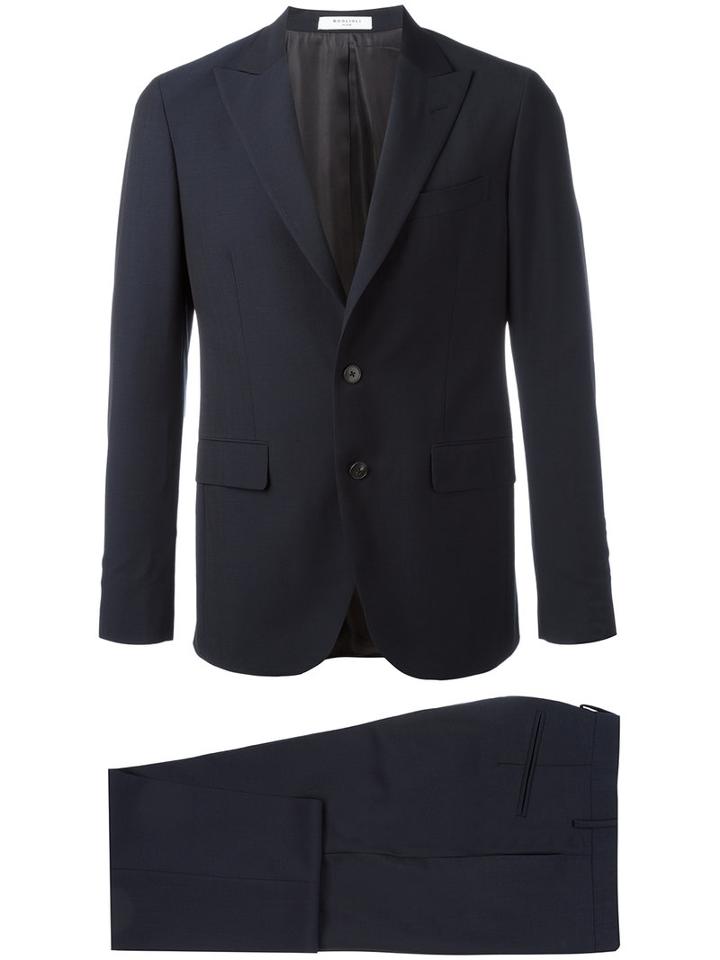 Boglioli Two Piece Suit, Men's, Size: 48, Blue, Cupro/wool/acetate