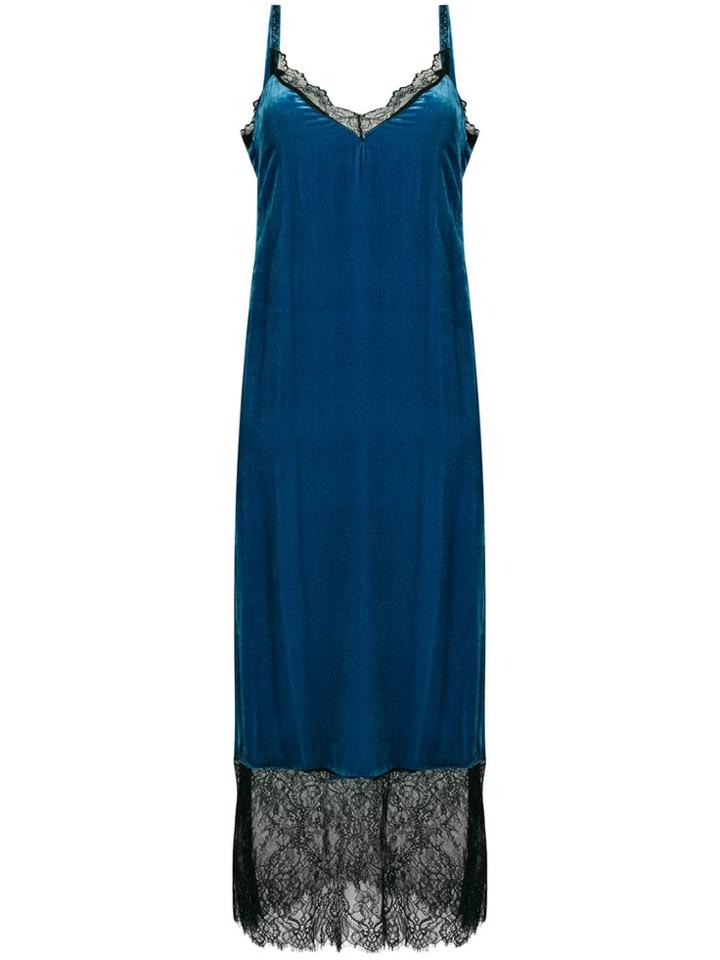 Twin-set Long Slip Dress - Blue