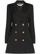 Rotate Multi-button Double-breasted Blazer Dress - Black