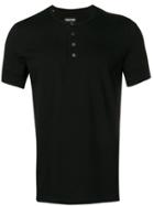 Tom Ford Button Neck T-shirt - Black