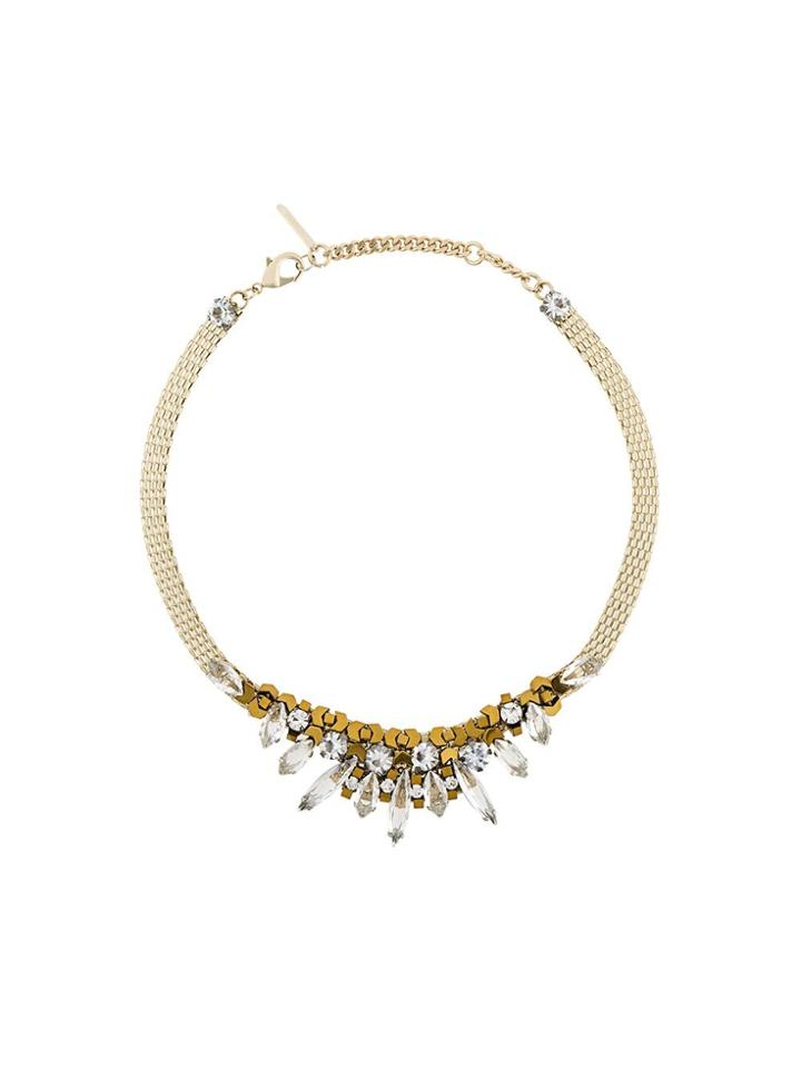 Radà Sharp Stone Embellished Necklace - Metallic