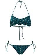 Fisico Ruffle Bikini Set - Blue