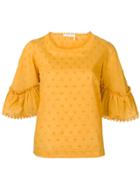 See By Chloé Gathered Sleeve Blouse - Yellow