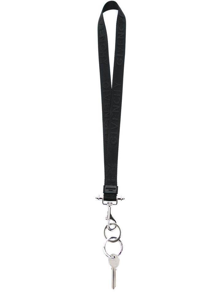 Givenchy Key Pendant Lanyard, Adult Unisex, Black, Polyester