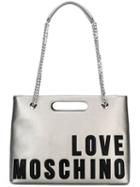 Love Moschino Logo Tote, Women's, Grey