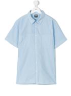 Karl Lagerfeld Kids - Shortsleeved Shirt - Kids - Cotton - 16 Yrs, Girl's, Blue