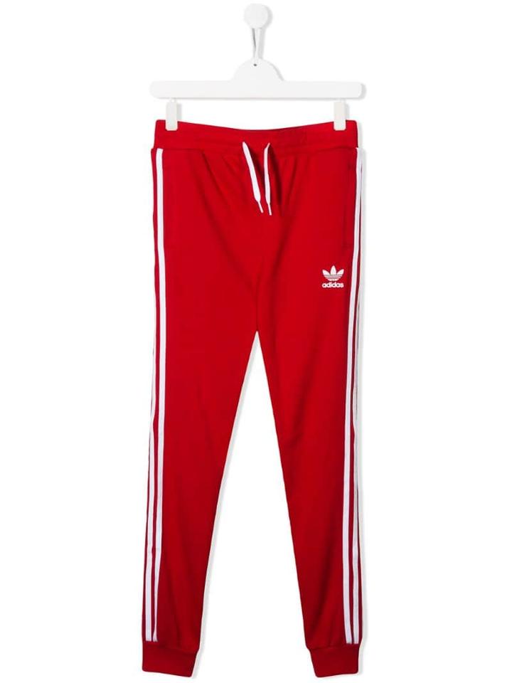 Adidas Kids Teen Jersey Sweatpants - Red