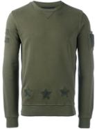 Hydrogen Round Neck Sweatshirt, Men's, Size: Large, Green, Cotton