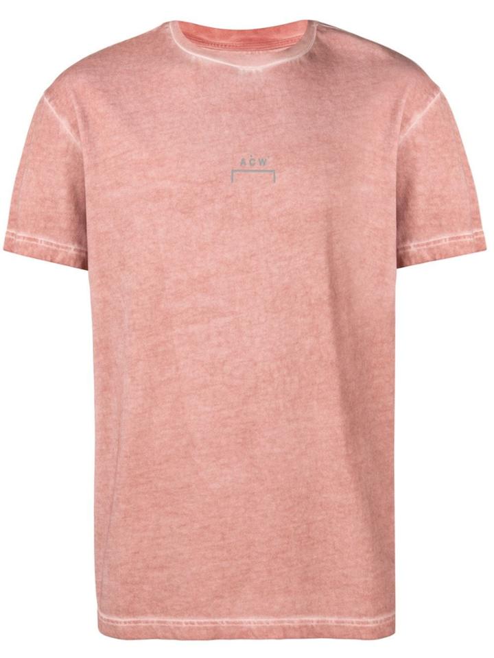 A-cold-wall* Crewneck Logo T-shirt - Neutrals