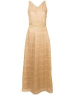M Missoni Patterned Metallic Dress - Gold