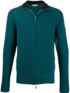 N.peal The Knightsbridge Zip Cashmere Sweater - Blue