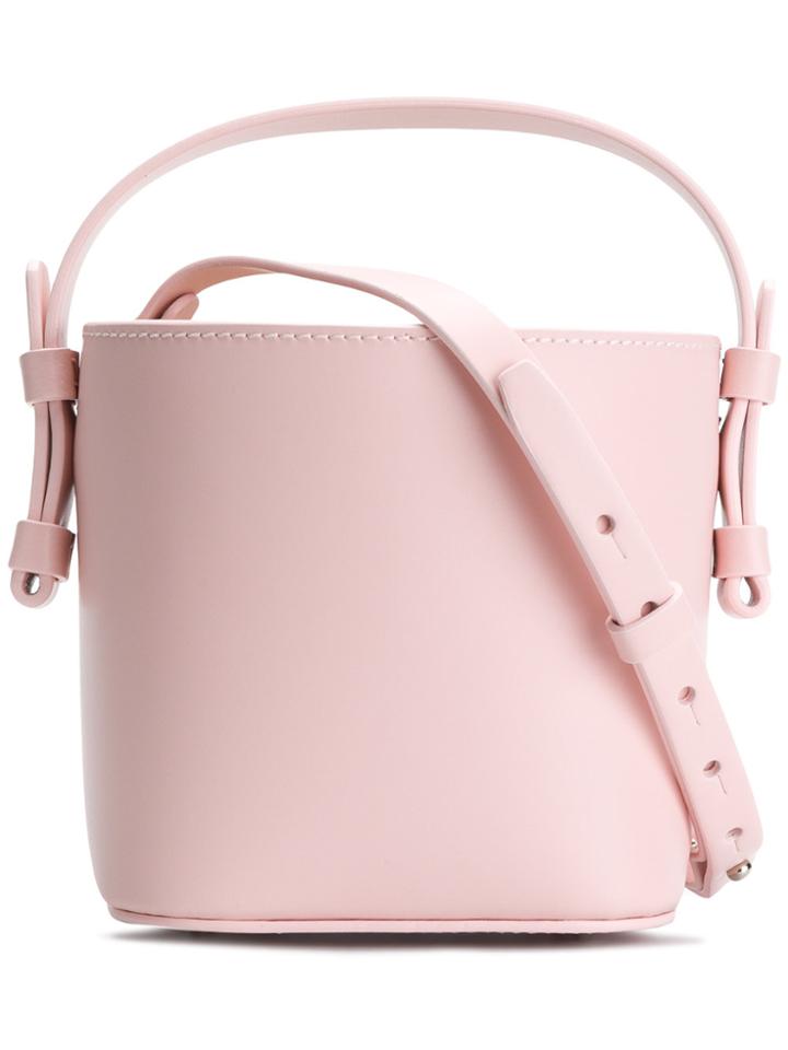 Nico Giani Round Bucket Tote - Pink & Purple