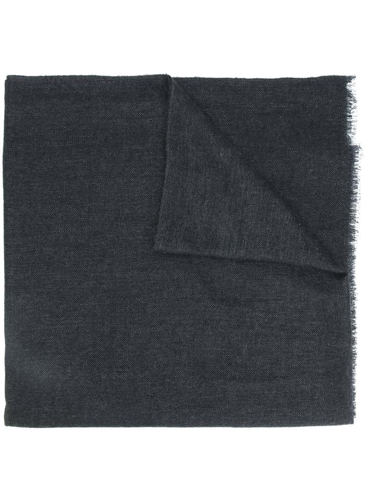Brunello Cucinelli - Classic Knitted Scarf - Women - Silk/polyamide/cashmere/alpaca - One Size, Black, Silk/polyamide/cashmere/alpaca