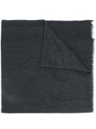 Brunello Cucinelli - Classic Knitted Scarf - Women - Silk/polyamide/cashmere/alpaca - One Size, Black, Silk/polyamide/cashmere/alpaca