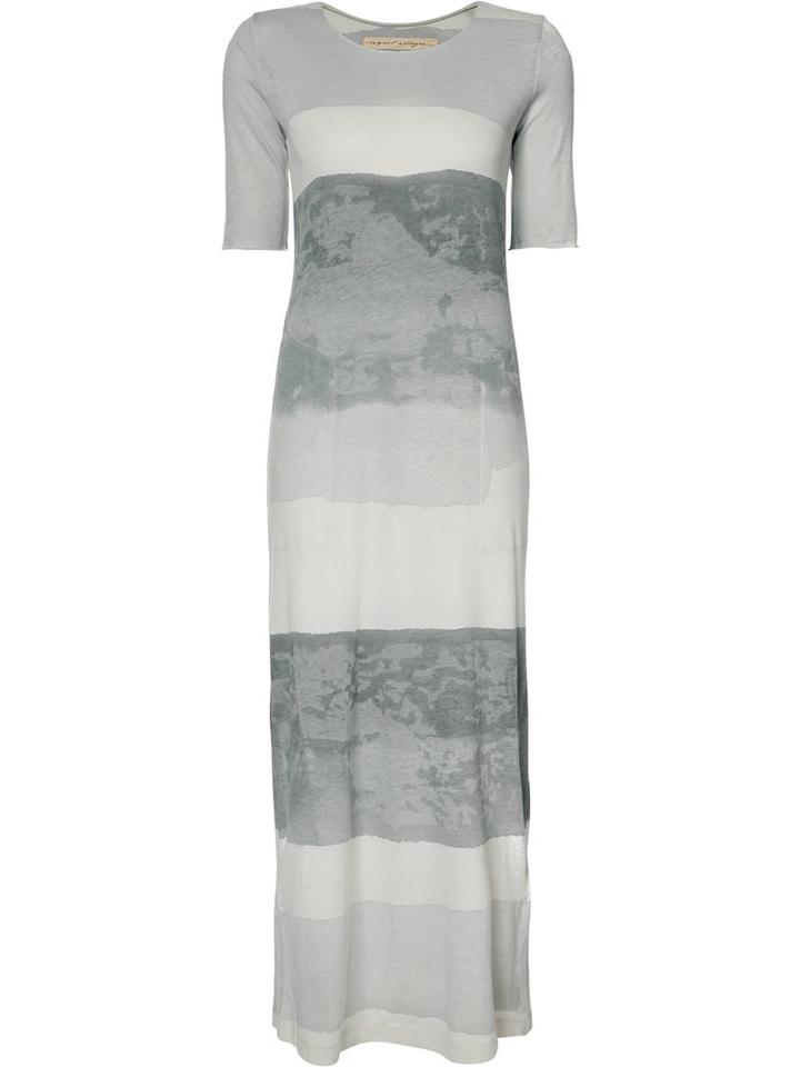 Raquel Allegra Tie-dye Midi Dress, Women's, Size: Medium, Grey, Cotton/polyester