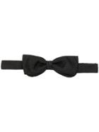 Pal Zileri Woven Texture Bow Tie - Black