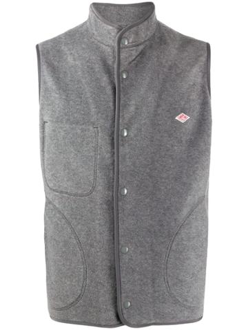 Danton Knitted Sleeveless Gilet - Grey