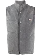 Danton Knitted Sleeveless Gilet - Grey