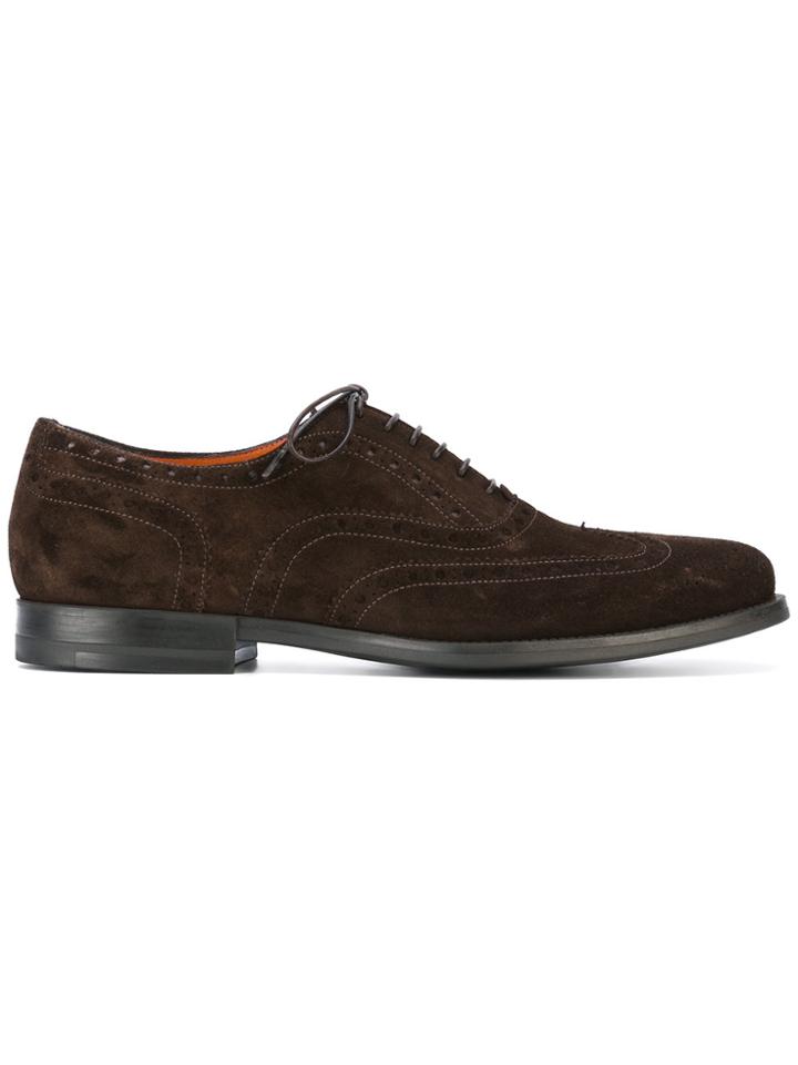 Santoni Brogue Shoes - Brown