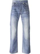 Junya Watanabe Comme Des Garçons Man Stone-washed Denim Jeans, Men's, Size: S, Blue, Linen/flax/cotton