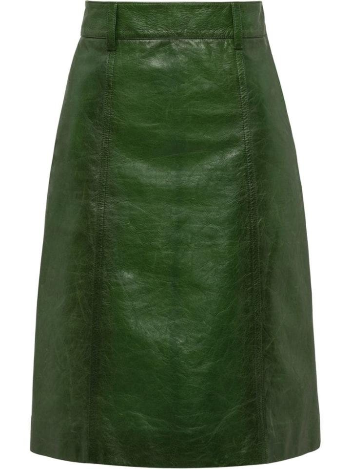 Prada Flared A-line Skirt - Green