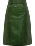 Prada Flared A-line Skirt - Green
