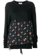 Preen By Thornton Bregazzi June Floral Printed Sweater - Black