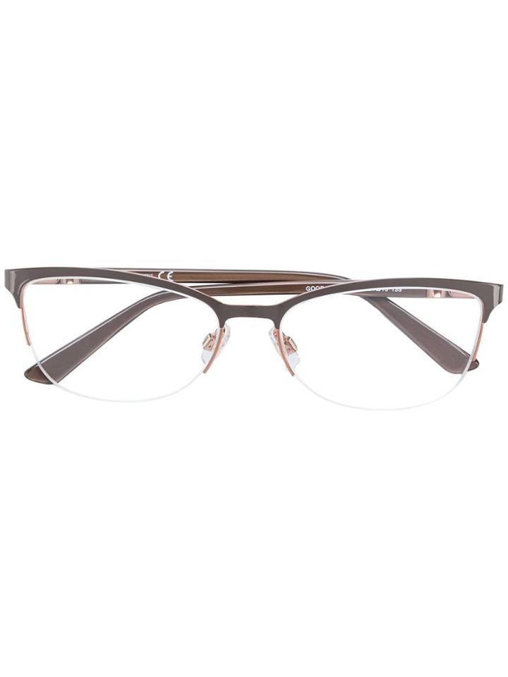 Swarovski Eyewear Rectangular Glasses - Brown