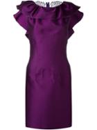 Lanvin Lace Back Dress, Women's, Size: 36, Pink/purple, Polyester/silk/viscose/polyamide