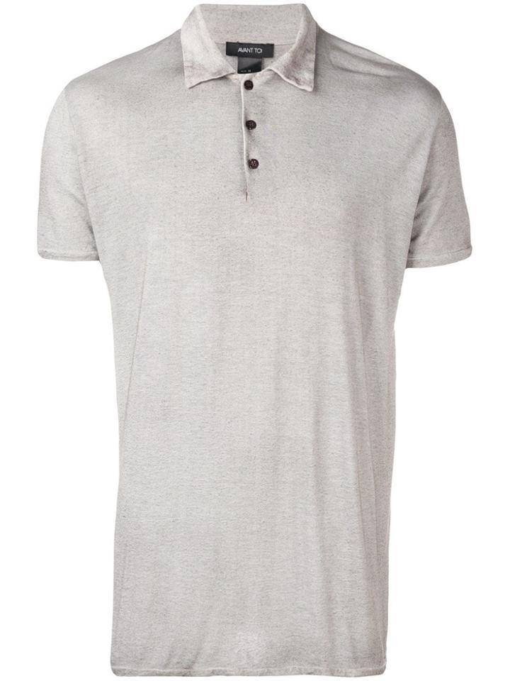 Avant Toi Polo Neck T-shirt - Grey