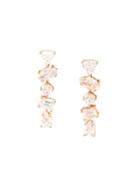Kimberly Mcdonald 18k Rose Gold Diamond Stud Earrings - Pink & Purple