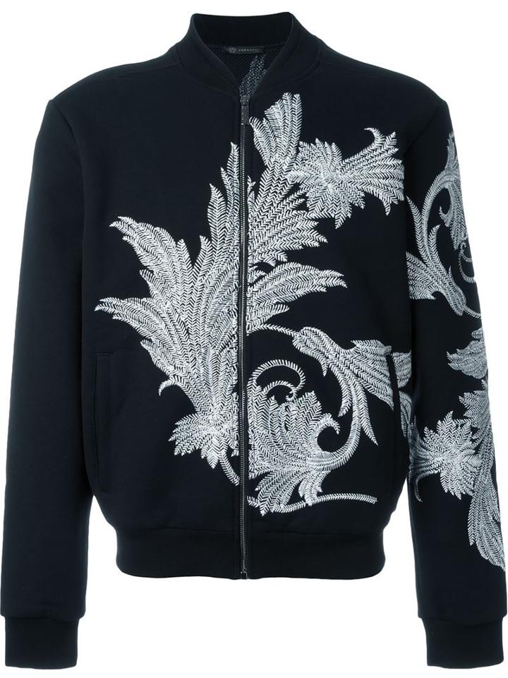 Versace Embroidered Bomber Jacket