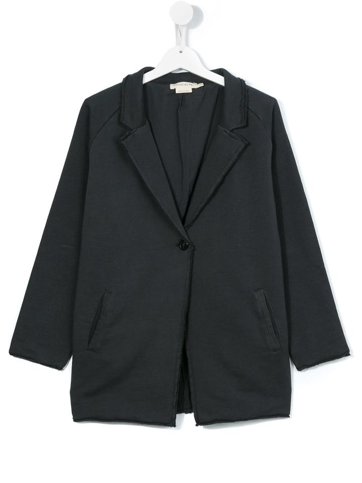 Andorine Teen Frayed Blazer, Boy's, Size: 14 Yrs, Grey