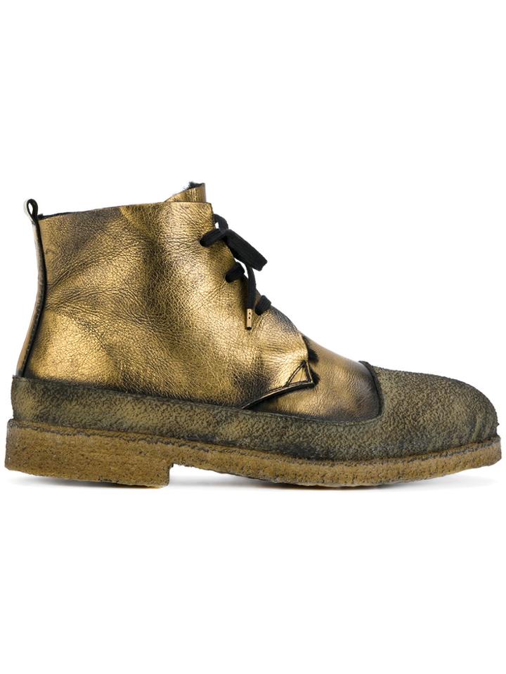 Rocco P. Metallic Lace-up Boots